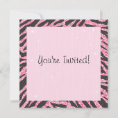 Sequin Glittering Ice Skaten Party Einladungen (Rückseite)