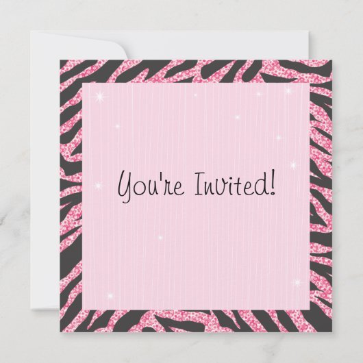 Sequin Glittering Roller Skaten-Party Einladungen (Rückseite)