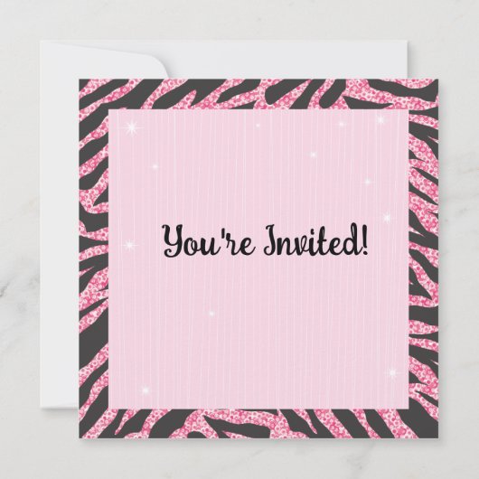 Sequin Glittering Roller Skaten-Party Einladungen (Rückseite)