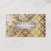 Sequin-Glitzer und Muster Visitenkarte (Vorderseite)