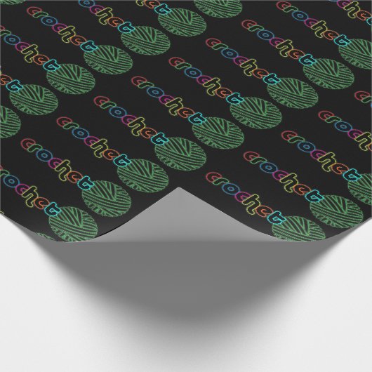 Sequin Glow Crochet Geschenkpapier (Ecke)