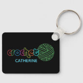 Sequin Glow Crochet Schlüsselanhänger (Vorderseite)