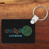 Sequin Glow Crochet Schlüsselanhänger (Vorderseite)