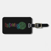 Sequin Glow Knitting Gepäckanhänger (Vorderseite horizontal)