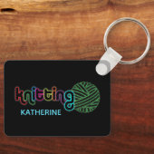 Sequin Glow Knitting Schlüsselanhänger (Vorderseite)