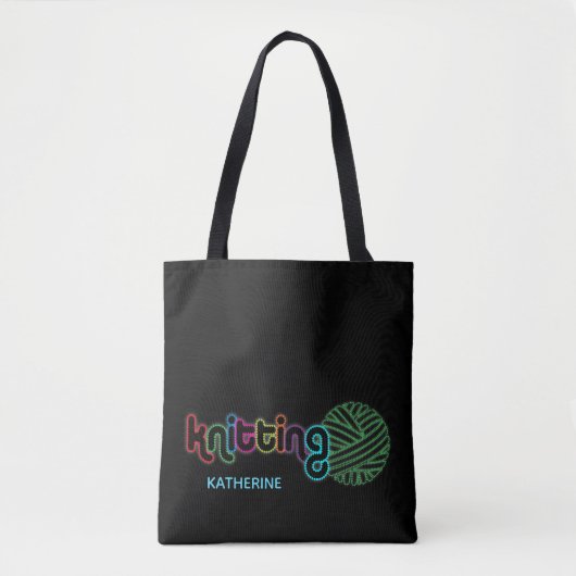 Sequin Glow Knitting Tasche (Vorderseite)