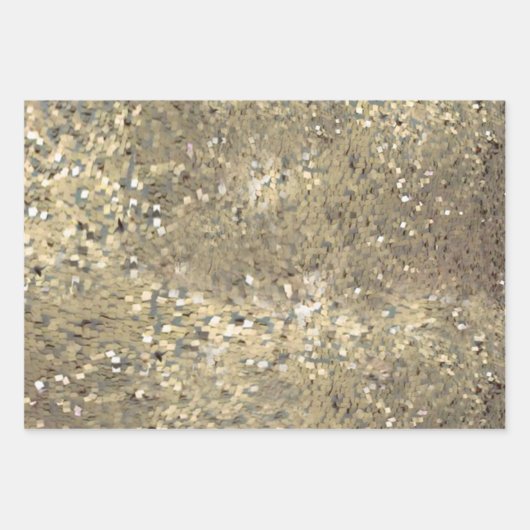 Sequin-Goldverpackung für besondere Anlass Geschenkpapier Set (Vorderseite 3)