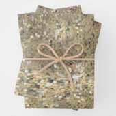 Sequin-Goldverpackung für besondere Anlass Geschenkpapier Set (Beispiel)