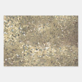 Sequin-Goldverpackung für besondere Anlass Geschenkpapier Set (Vorderseite)