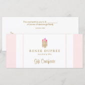 Sequin Lipstick Logo Salon & Wellness-Center Gesch (Vorne/Hinten)