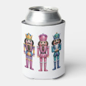 Sequin Nutcracker Christmas Family Preppy Xmas Dosenkühler (Kanne Vorderseite)
