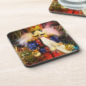 Sequin Nutcracker Soldatenschmuck Getränkeuntersetzer (Linke Seite)