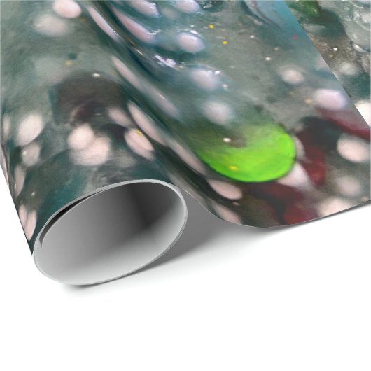Sequin Slime Wrapping Paper Geschenkpapier (Rolleneckpunkt)