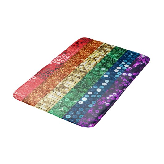 Sequin Stolz Flagge Badezimmer Badewanne Matte (Schrägansicht)