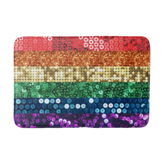 Sequin Stolz Flagge Badezimmer Badewanne Matte (Vorderseite)