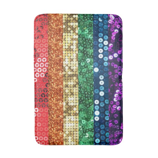 Sequin Stolz Flagge Badezimmer Badewanne Matte (Vorderseite Vertikal)