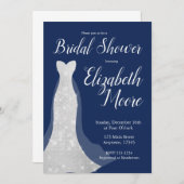 Sequin Wedding Dress Bridal Einladungen (Vorne/Hinten)