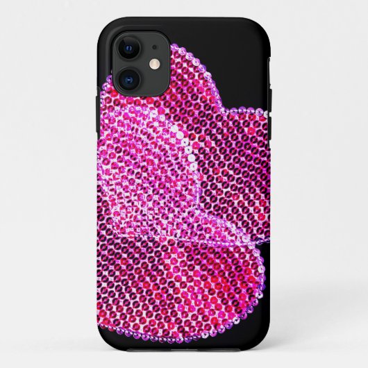 Sequined Herzentwurf iphone 5 Fall Case-Mate iPhone Hülle (Rückseite)