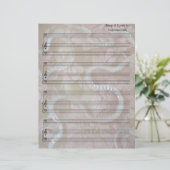 Sequins and Lace Blank Sheet Music Bass Clef (Stehend Vorderseite)
