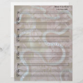 Sequins and Lace Blank Sheet Music Bass Clef (Vorne/Hinten)