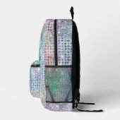 Sequins Funkelnd Imitate in mehrfarbigen Farben Bedruckter Rucksack (Rechts)