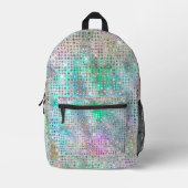 Sequins Funkelnd Imitate in mehrfarbigen Farben Bedruckter Rucksack (Vorderseite)