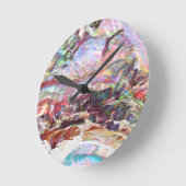 Sequins Haze Runde Wanduhr (Winkel)