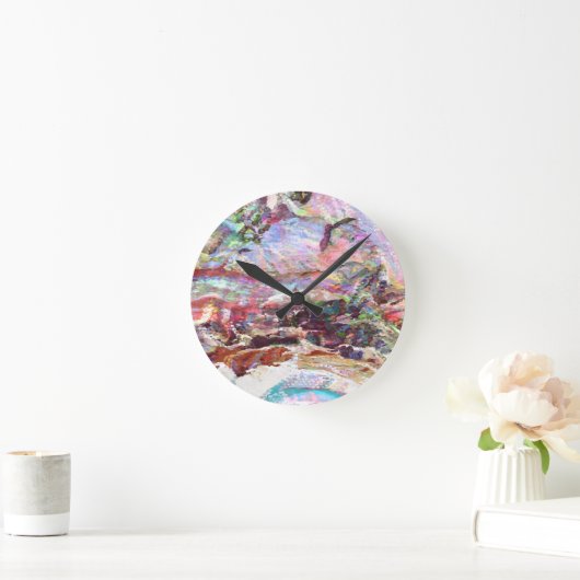 Sequins Haze Runde Wanduhr (Zuhause)