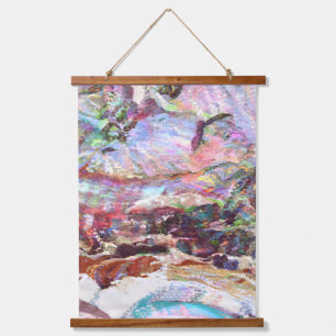 Sequins Haze Wandteppich Mit Holzrahmen