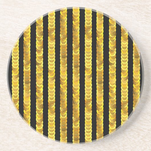 Sequins Muster, Perlen, Rhinestone, 3D Mode. Getränkeuntersetzer (Vorne)