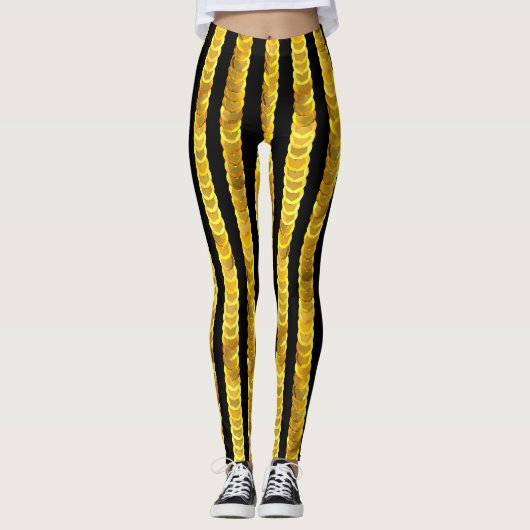 Sequins Muster, Perlen, Rhinestone, 3D Mode. Leggings (Vorderseite)