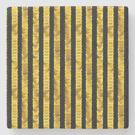 Sequins Muster, Perlen, Rhinestone, 3D Mode. Steinuntersetzer (Vorderseite)