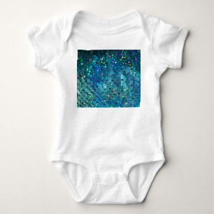 Sequins Sparkle: Makro Abstrakter Hintergrund Baby Strampler