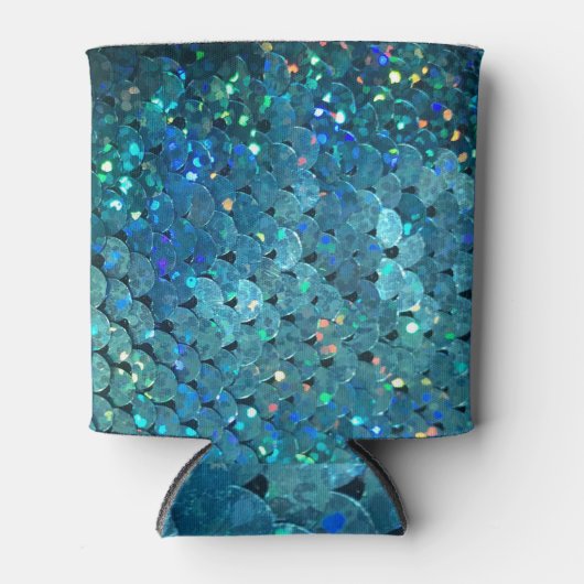 Sequins Sparkle: Makro Abstrakter Hintergrund Dosenkühler (Vorderseite)