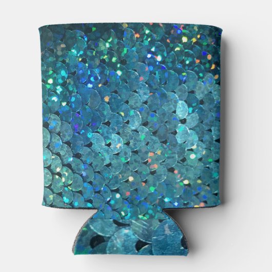 Sequins Sparkle: Makro Abstrakter Hintergrund Dosenkühler (Rückseite)