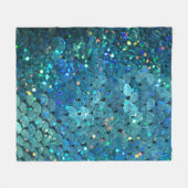 Sequins Sparkle: Makro Abstrakter Hintergrund Fleecedecke (Vorderseite (Horizontal))