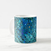 Sequins Sparkle: Makro Abstrakter Hintergrund Kaffeetasse (Vorderseite Links)
