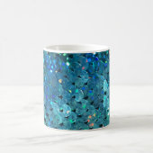 Sequins Sparkle: Makro Abstrakter Hintergrund Kaffeetasse (Mittel)