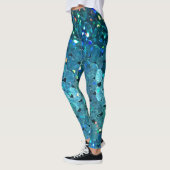 Sequins Sparkle: Makro Abstrakter Hintergrund Leggings (Links)
