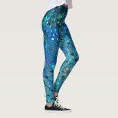 Sequins Sparkle: Makro Abstrakter Hintergrund Leggings (Rechts)