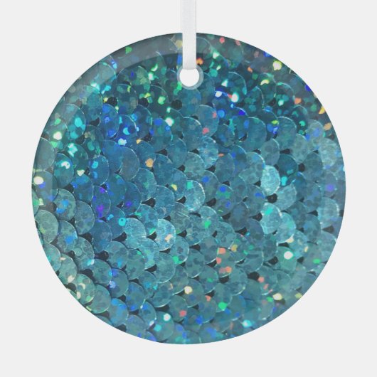 Sequins Sparkle: Makro Abstrakter Hintergrund Ornament Aus Glas (Vorderseite)
