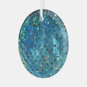 Sequins Sparkle: Makro Abstrakter Hintergrund Ornament Aus Glas (Vorderseite links)