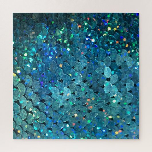 Sequins Sparkle: Makro Abstrakter Hintergrund Puzzle (Vertikal)