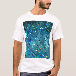 Sequins Sparkle: Makro Abstrakter Hintergrund T-Shirt