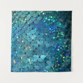 Sequins Sparkle: Makro Abstrakter Hintergrund Wandteppich (Vorderseite (Horizontal))