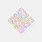 Sequins Sparkling Rainbow Birthday Serviette (Ecke)