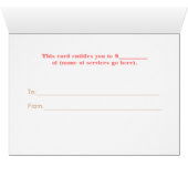 Sequins und Leinengeschenkkarte (nicht echte Sequi (Innenansicht Horizontal (Unten))