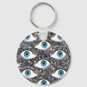 Sequinsaugen Schlüsselanhänger