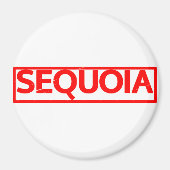 Sequoia-Briefmarke Magnet (Vorne)