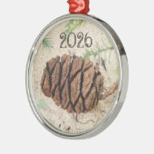 Sequoia Cone in Sand Ornament Aus Metall (Links)